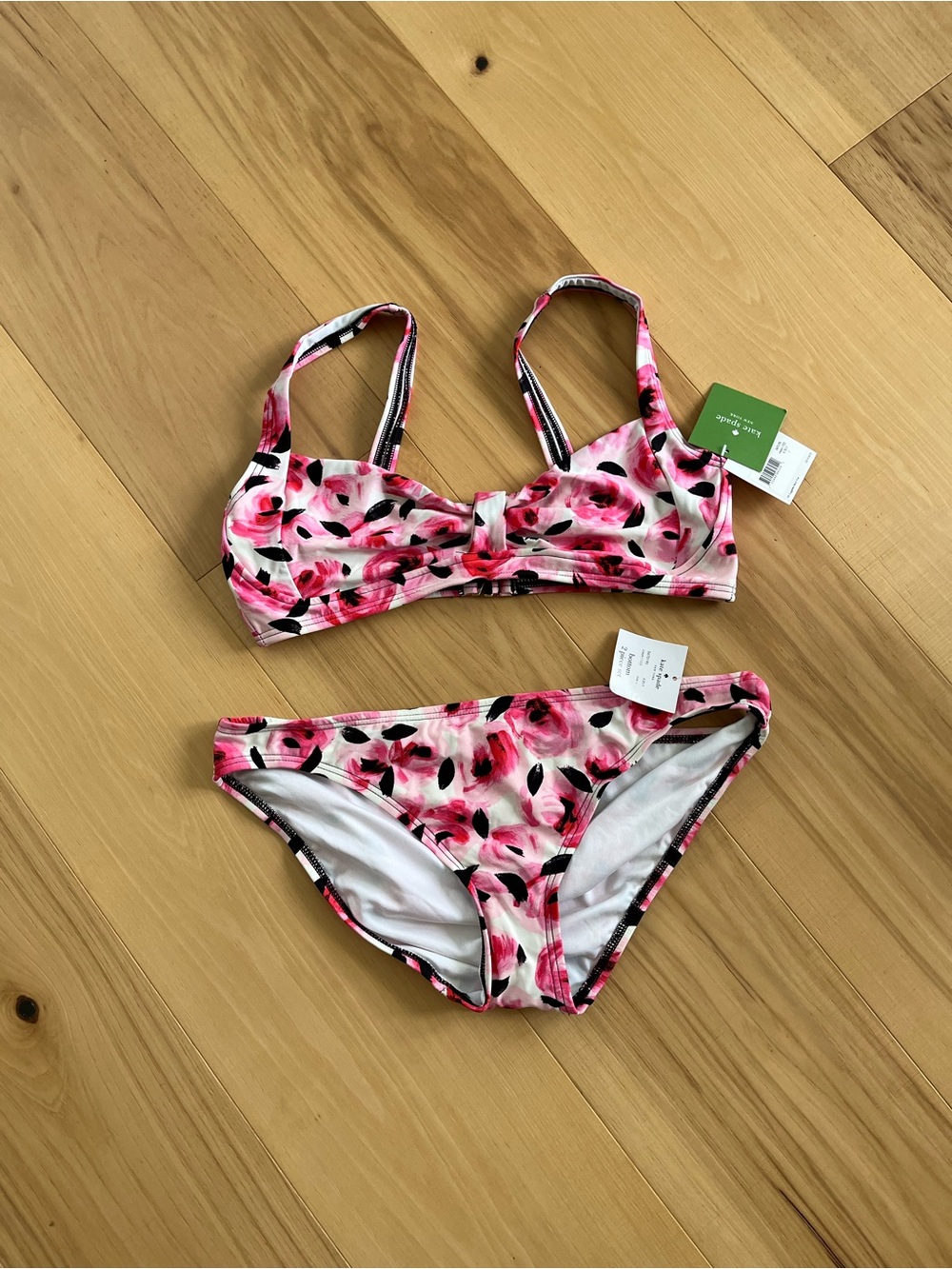 Kate Spade Pink Floral Bikini set